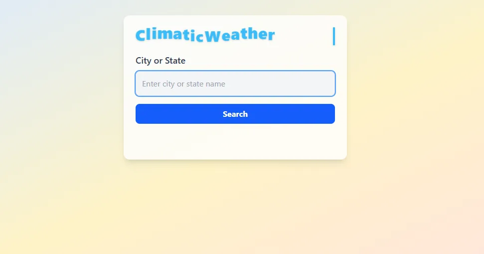 ClimaticWeather